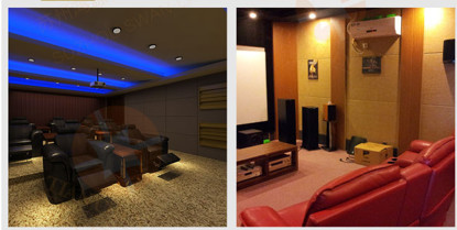 Sound Absorbing Acoustic Wall Panels Hard Interior Soundproof Polyester Fiber Board