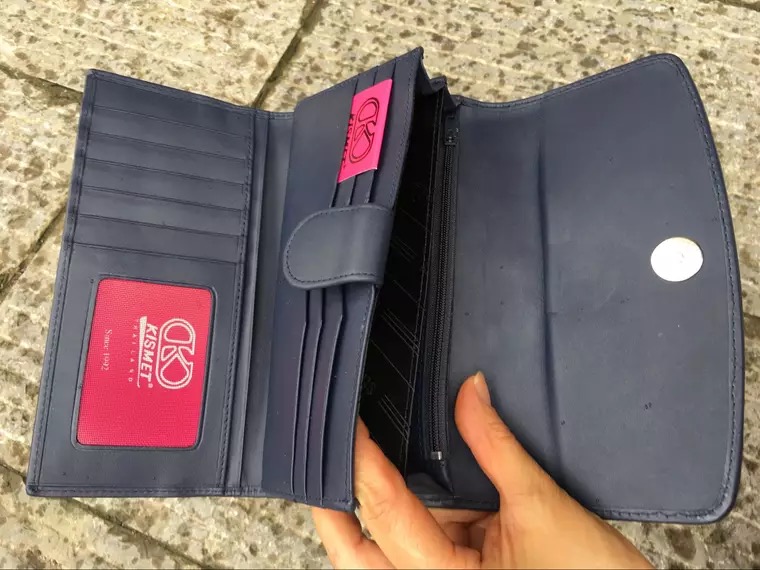 Authentic Stingray Skin Female Long Trifold Wallet Coin Case Genuine Leather Women Large Red Clutch Purse Lady Money Bag