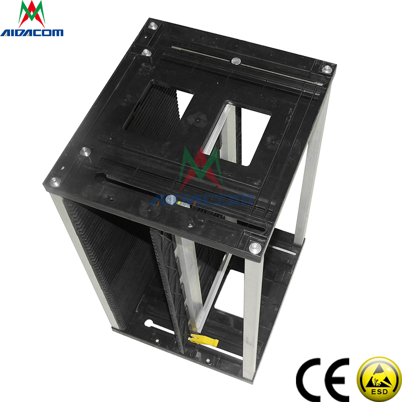 Traceless 10e6 Ohm Metal Plastic ESD Magazine Rack