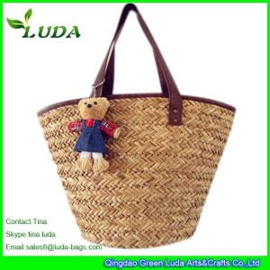 Quality LUDA Natural Straw Handbags Seagrass Straw Bags wholesale