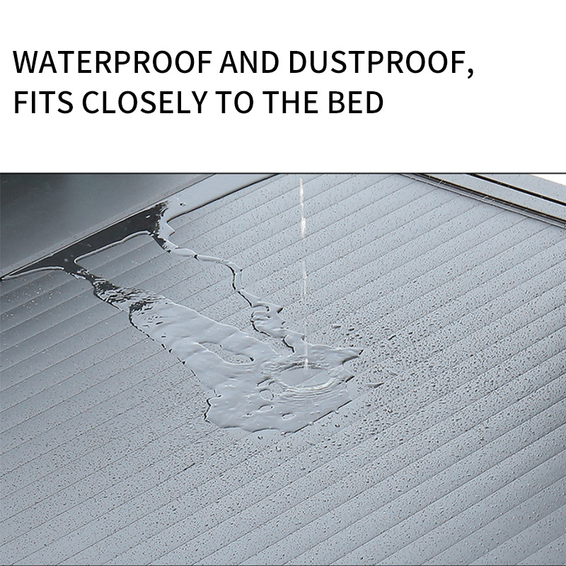 Aluminum Tonneau Bed Cover Hard Retractable Universal Pickup Bed Cover