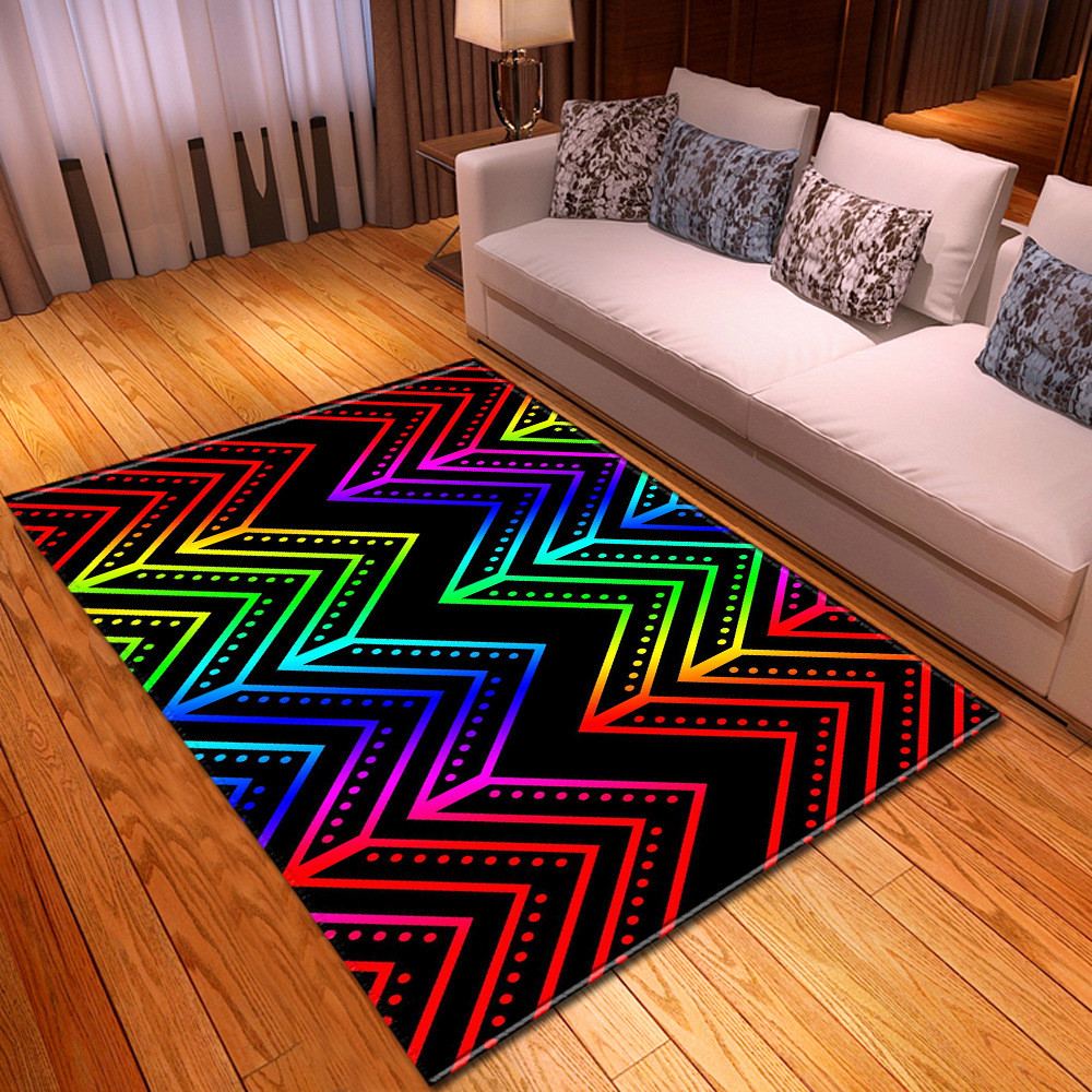 Geometric floor mat, bedroom, restaurant carpet, carpet
