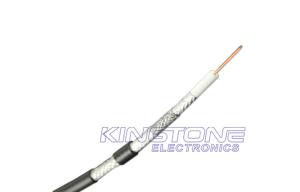 Quality RG11 Quad CATV Coaxial Cable 14 AWG CCS 60% / 40% AL Braid Jelly PE for Direct Burial wholesale