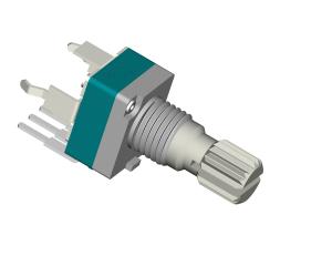 Quality Resistance Rotary Potentiometer 300Ω-3MKΩ Normal Or Custom Shaft 10000 Cycles wholesale