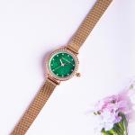 Round Japan Movt Gold Watch 32mm Mesh Belt Waterproof Quartz