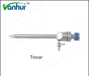 Quality FDA Steel Laparoscopic Surgical Instruments With Reusable Magnetic Flap Valve Laparoscopic Trocar wholesale