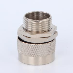 Quality Nickle Plated Three Pieces Brass Flexible Conduit Adaptor With Locknut wholesale