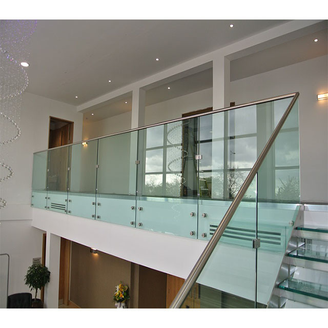 Modern Design Mirror Polishing Handrail Glass Balustrade With Rust Resistance
