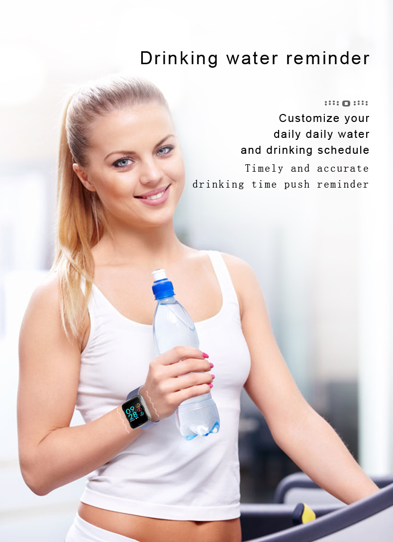 H19 Smartwatch IP67 Bluetooth Calling Silicone Tape Heart Rate Monitor Smart Watch Fitpro