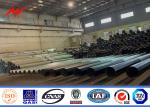 35ft 500kg 750kg Tubular Steel Pole 2.75 / 3mm Thick Hot Dip Galvanized