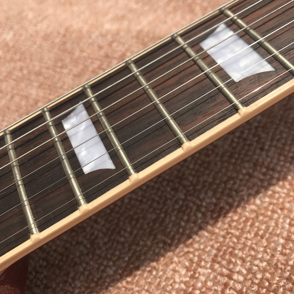 New standard LP 1959 R9 electric guitar, Cherry burst color, frets cream binding, a piece of neck & body, Tune-o-Matic b