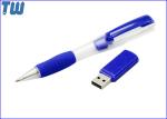 Full Plastic Transparent Ballpoint Pen 64GB USB Pen Drive Separate