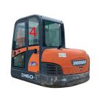 DH55 DOOSAN Cab Glass For Diggers Green Left Door Rear Position NO.4