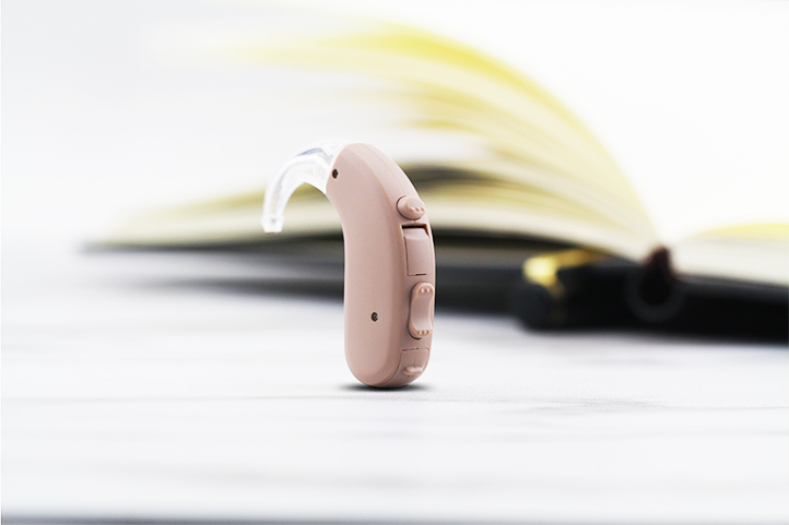 Retone BTE Hearing Aids For Severe Hearing Loss Beige Rechargeable Ultra Ear BTE Hearing Enhancer