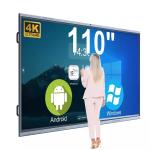 FCC Certified 110 Inch Touch Screen Interactive Board For Classrooms