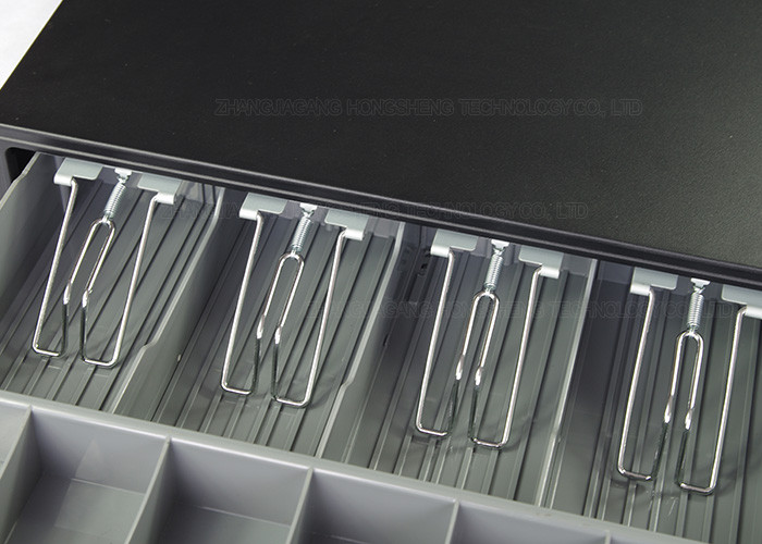 Black Metal Cash Drawer Manual Cash Drawer Under Counter 5.9 KG 420A