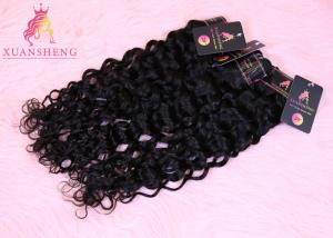 Quality No Shedding Natural Black 30 Inch Italian Wave Human Hair Extension wholesale
