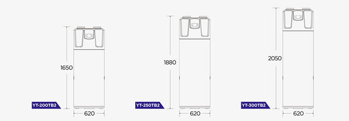 300L R290 High-performance Heat Pump Water Heater With Smart Temperature Control Enhancing Home Energy Efficiency