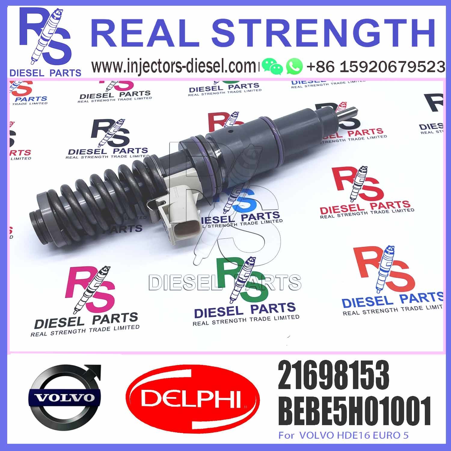 New Diesel Fuel Injector 21698153 BEBE5H01001 21698153 for V-O-L-V HDE16 EURO 5 BEBE5H01001