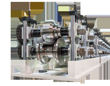 PLC Hydraulic Automatic Galvanized Rolling Form Line / Metal Ridge Cap Forming Equipment