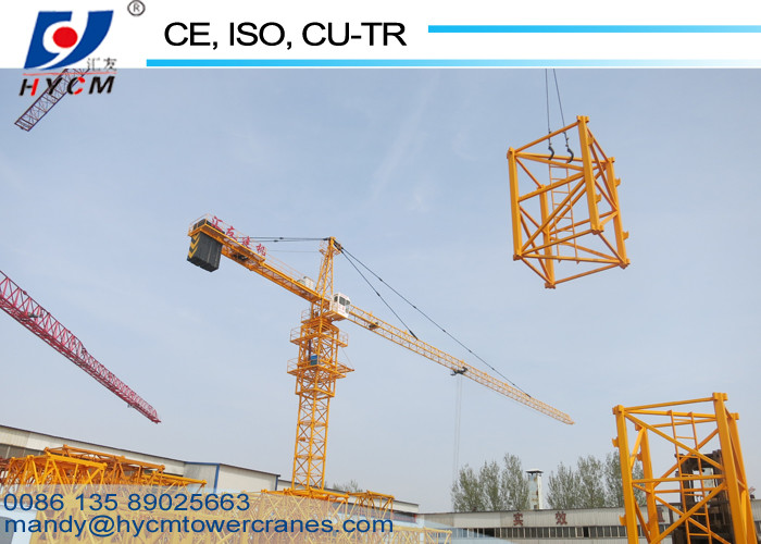 HYCM Stationary 6ton 50m Boom Hammerhead Tower Crane QTZ60(5012) for High Rise Building