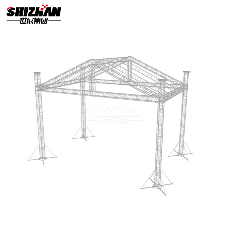 Black Aluminum Alloy Long Span Lighting Truss Portable and dj lighting truss
