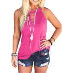 Spring Elegant Korean Halter Neck Vest OEM Plain Dyed Ladies Stylish Tops
