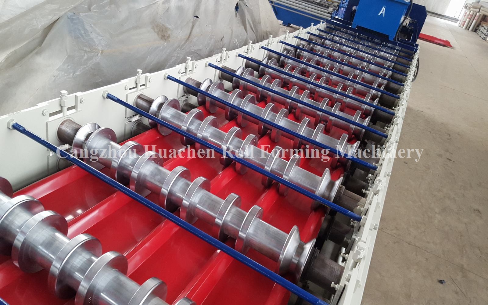 24 Rollers Steel Roofing Sheet Roll Forming Machine With 12 Month Warranty