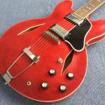 Hollow body jazz electric guitar, rosewood fingerboard mahogany body neck