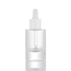Quality OEM/OEM service transparent matte 30ml liquid essential oil hair dropper bottle wholesale