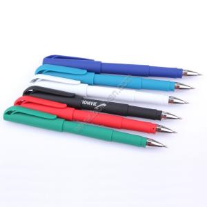 Quality rubber sprayed office sign pen, promotional office writing pen wholesale