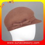 9140784 Sun Accessory customized winner fashion 100% wool felt Ivy hats, women