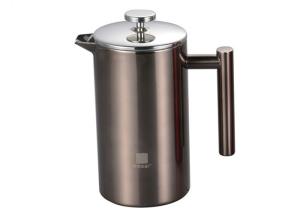 Quality S/S Mirror Polished French Press Coffee Pot Double Wall Coffee Plunger wholesale