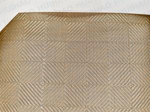 Quality Copper Flexible Woven Metal Fabric Laminated Glass 0.5mm wholesale