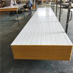 sound insulation prefabricated house 50mm rock wool embossing sandwich panel