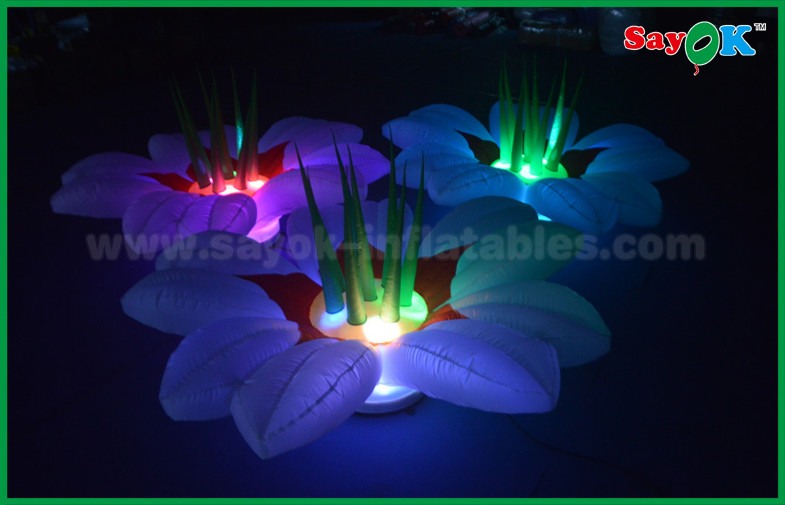Custom Artificial Colorful Led Flower 1.5m Inflatable Lighting Decoration