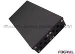 Small Interior Optic Fiber Terminal Box Black 8 Ports 2 Inlets Fiber Entry
