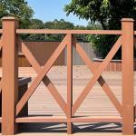 Outdoor Wood Plastic Composite Railing Recycled Balustrada WPC