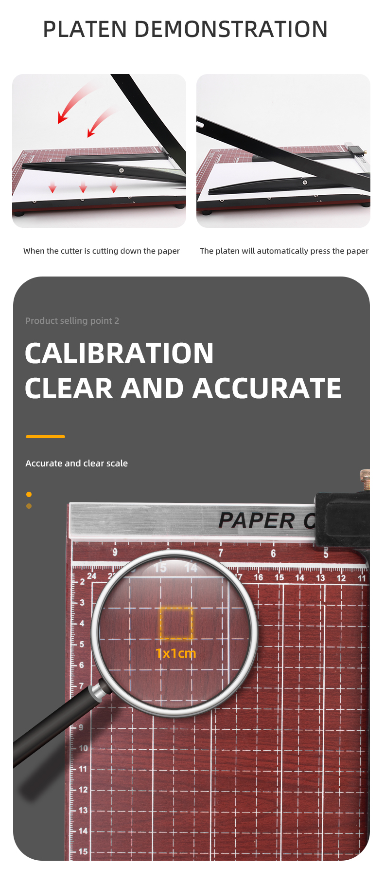 Professional Double Batten Upgraded A4 Manual Paper Cutter Machine for A4 Paper Cutting