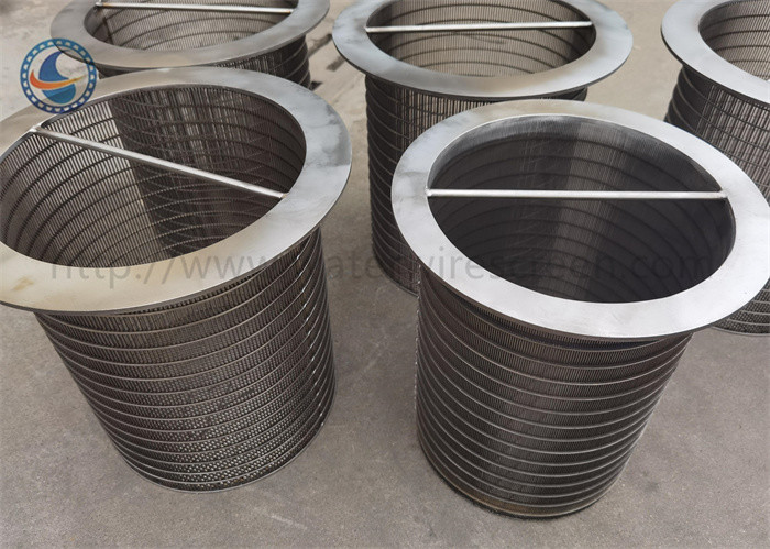 321 Stainless Steel Johnson V Wire Screen Welding Cylinder For Filter