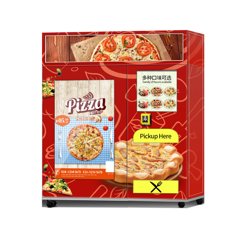 Automatic Pizza Vending Machine With 3000W Heating CE Certification