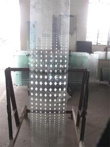 Quality Silk Printing Tempered Art Glass Glass Shower Wall Panels For Interior wholesale
