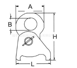 1T Wire Rope Grip With Clevis for 6-10mm rope
