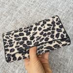 Authentic Stingray Skin Leopard Tiger Designer Long Wallet Genuine Leather Women