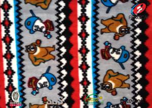 Quality Arab Fashion Printed Velvet Velour Fabric , Polyester And Spandex Material wholesale