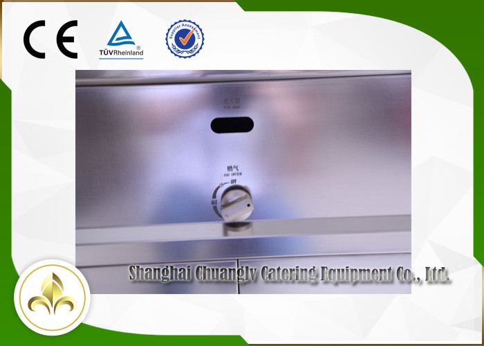 Commercial Teppanyaki Gas Grill Table , Flat Top Hibachi Grill Table Built In Air Blower