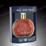 Custom Handle Luxure Handmade Leather Box for Liquor Gift Packaging