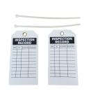 5.75" X 3" Inspection Record Tags White Cardstock - Pack Of 10 Tags