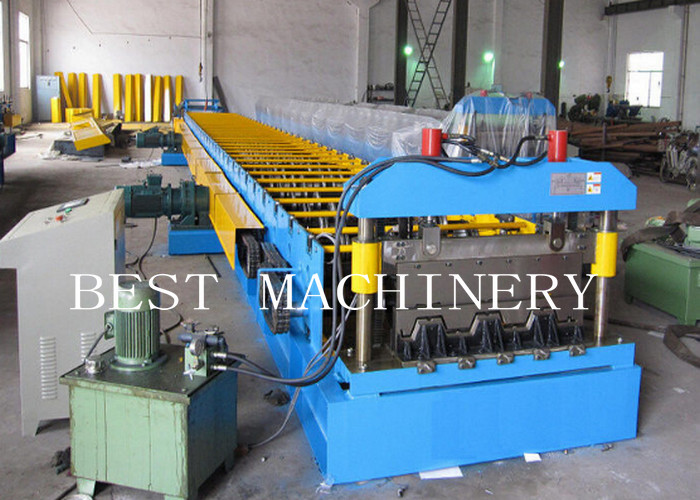 Metal Building Hydraulic Floor Deck Sheet Roll Forming Machine 6kw 50-60HZ