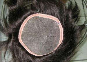 Quality Brown Chinese Straight Swiss Lace Top Closure Hair Piece 8&quot; Medium Density wholesale